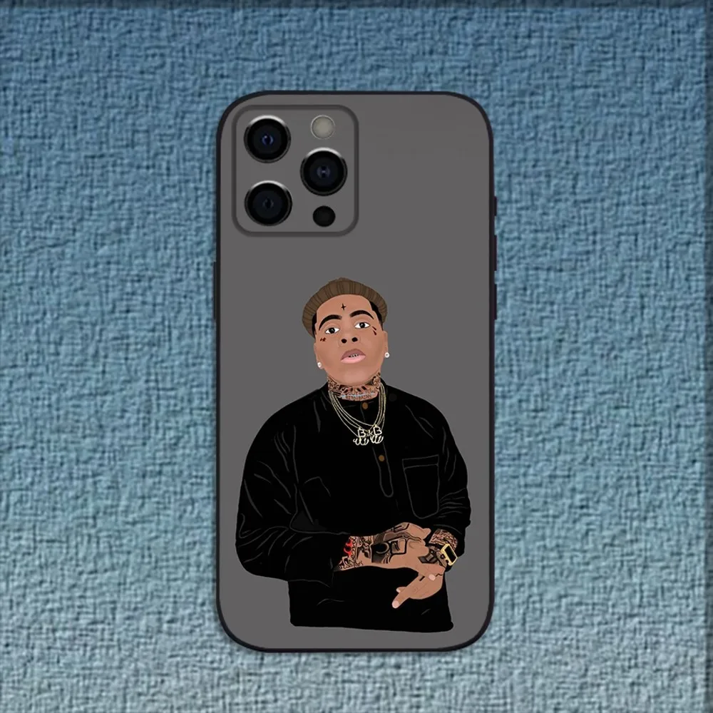 Singer K-Kevin Gates Phone Case For iPhone 16,15,14,13,12,11,Pro,X,XS,Max,XR,Plus,Mini Soft Black Cover