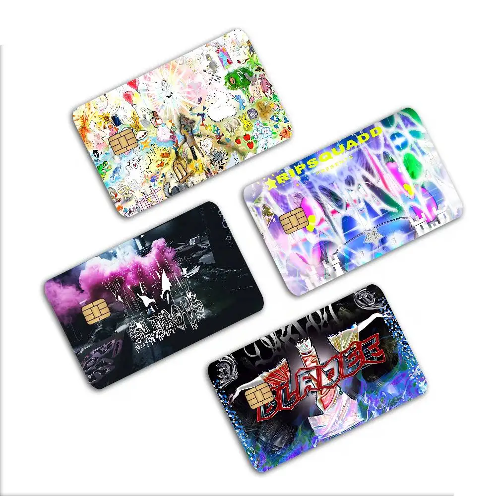 Bladee 333 Drain Gang 100% Hot Sale Amine Credit Debit Bank Card Bus Card Film Skin Sticker