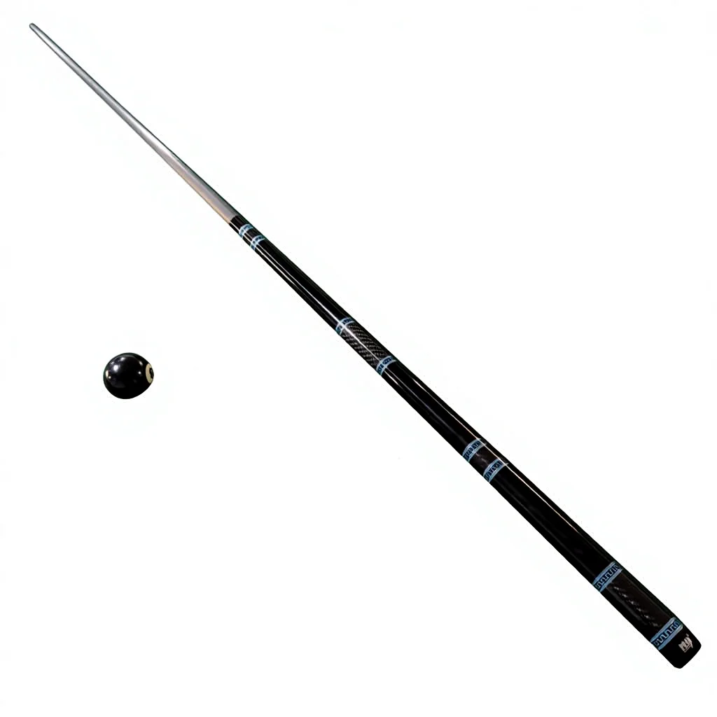 19 oz 58 Inches 1/2 Two-Piece Carbon Fiber Center Joint Punch Jump Pool Cue Shaft Snooker