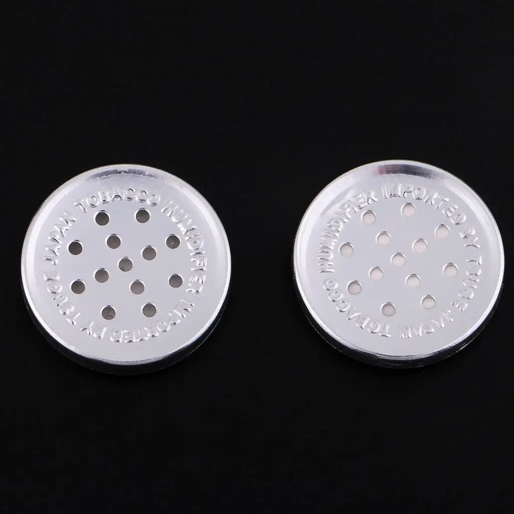 2pcs Round Cigar Humidifier Cigar Humidor Cigarette Box Cigar Tools