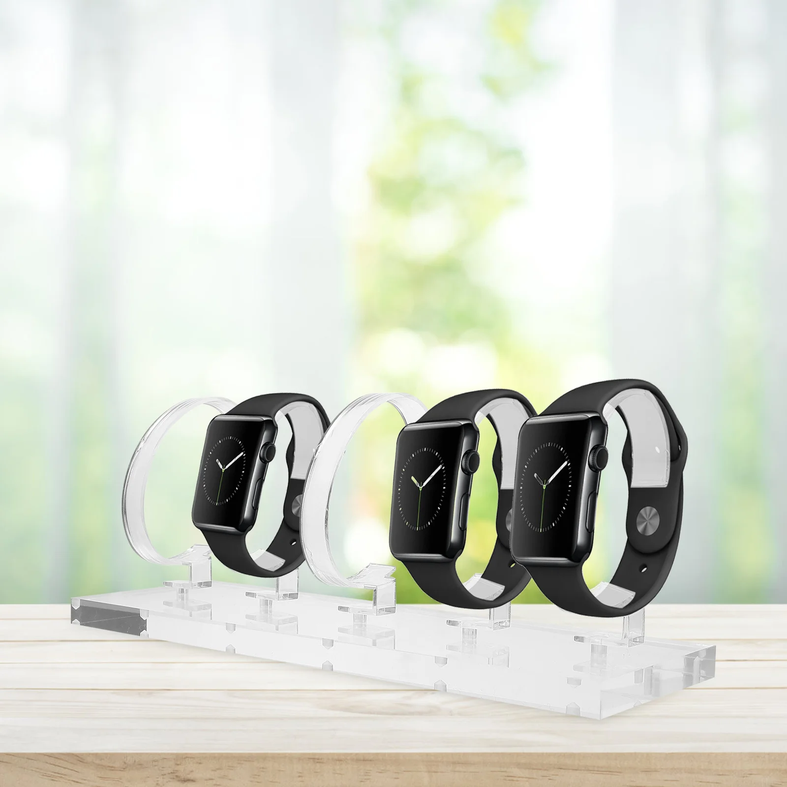 

Acrylic Watch Display Stand Clear Tabletop Rack for Organizing Watches Bracelets Jewelry Display Home Store Use