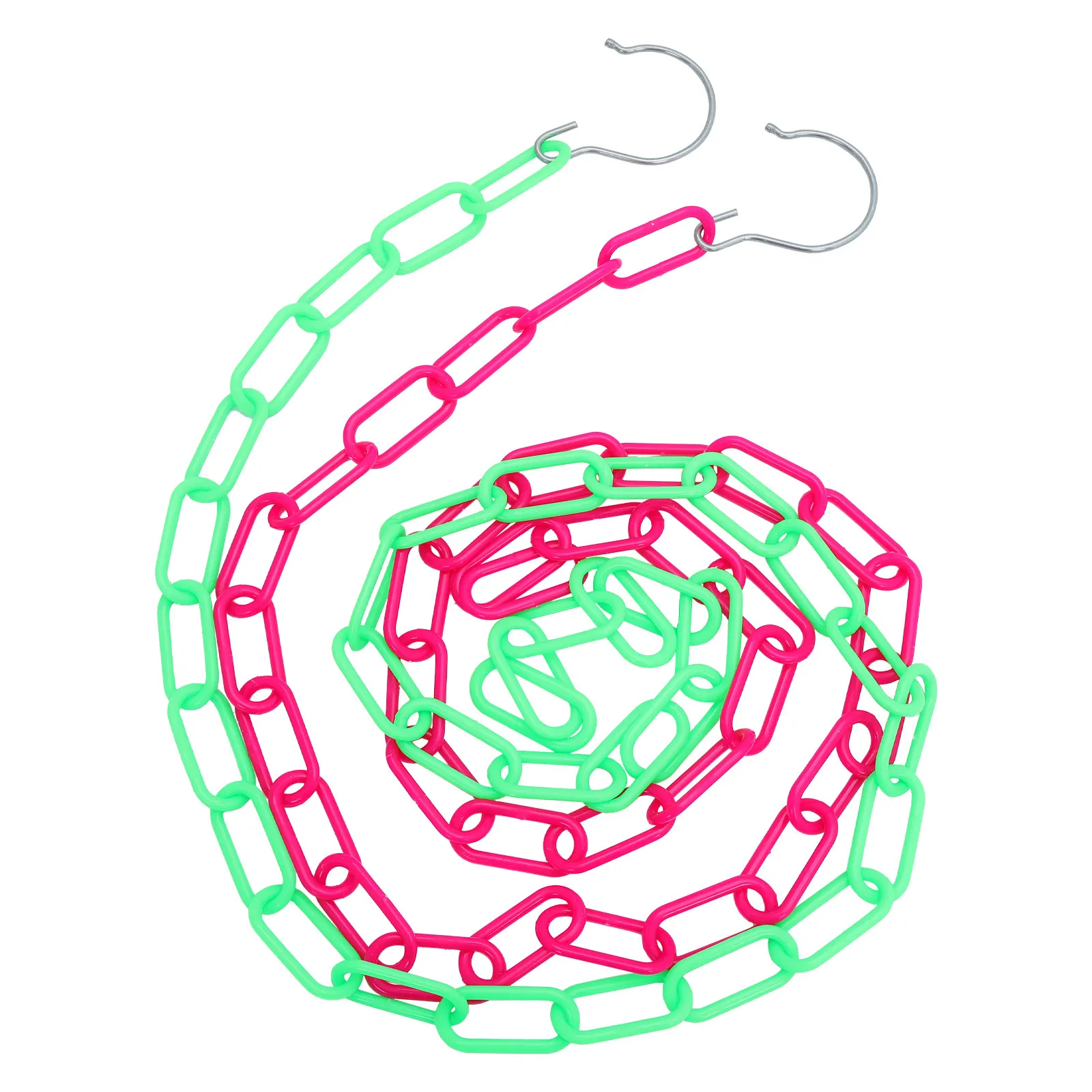 2Pcs Weatherproof Plastic Chain for Crowd Direction Access Control Factories Warehouses Construction Sites Plastic Chain Hanger