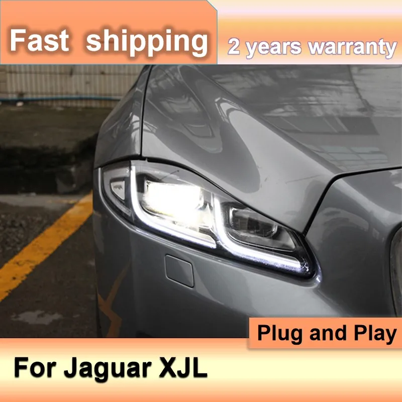 

Car Accessories for Jaguar XJL Headlights 2011-2019 XJ Headlamps XF XE DRL Turn Signal High Beam Projector Lens