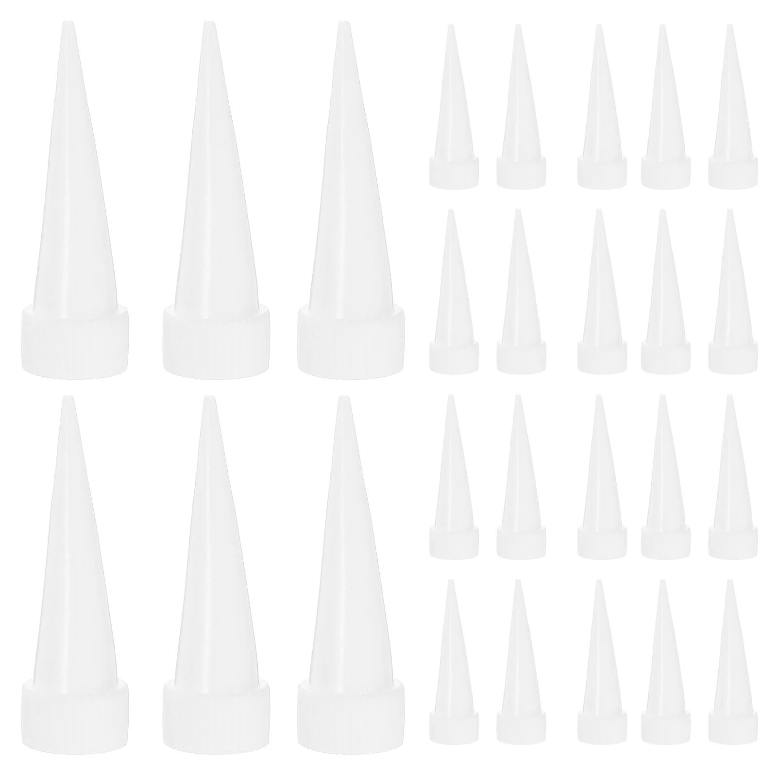 Set di ugelli per mastice da 100 pezzi Uso versatile Spazi stretti Applicazione precisa della colla Strumenti per calafataggio Kit di strumenti per calafataggio colla