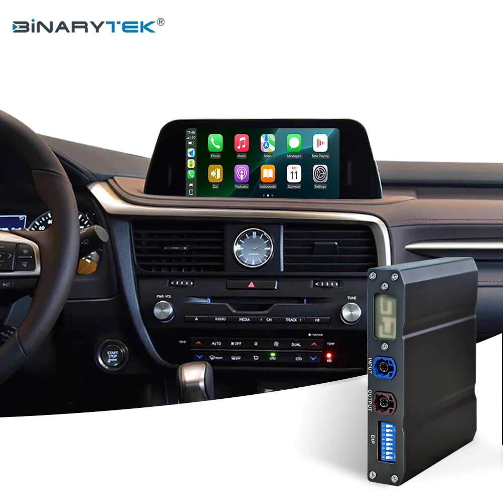 NewFor Lexus RX ES LS LM GX 2020-2023 Binarytek Wireless CarPlay Android Auto Adapter Module Car Radio