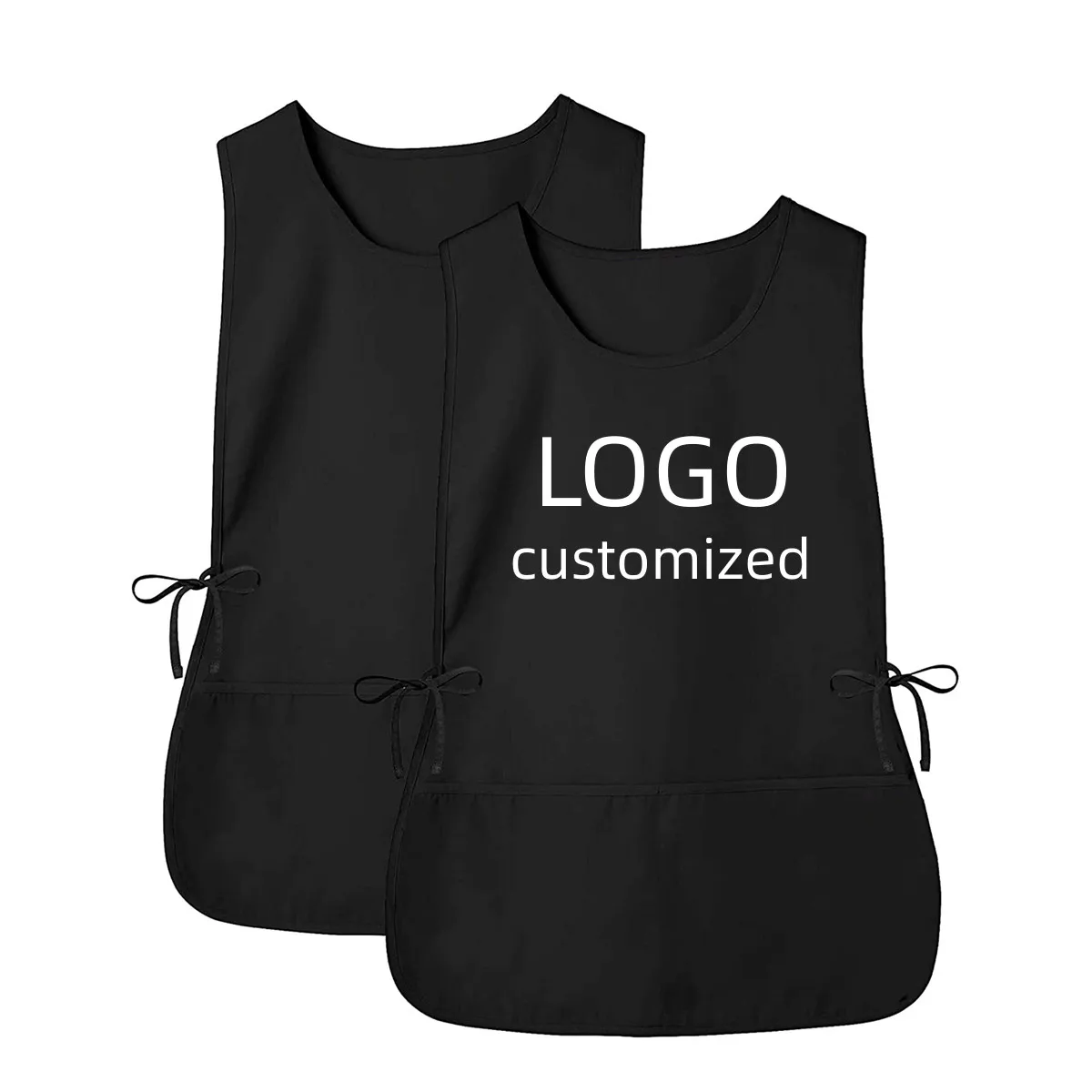 Customized Logo Printed Beauty Nail Vest, European and American Cleaning Apr, Hairdresser Apron, Brand Customization