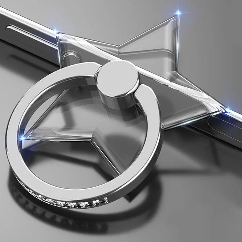 Transparenter Luxus-Schmetterlings-Fingerring-Handyhalter für iPhone 15, Smartphone-Aufkleber, Ständer, Zubehör, faltbare Unterstützung – Detail 13