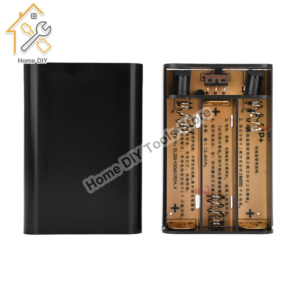 DC12V 3x18650 Pojemnik na baterie UPS DIY Power Bank Ładowarka Pasuje do telefonu komórkowego WiFi Router LED Light Akumulator