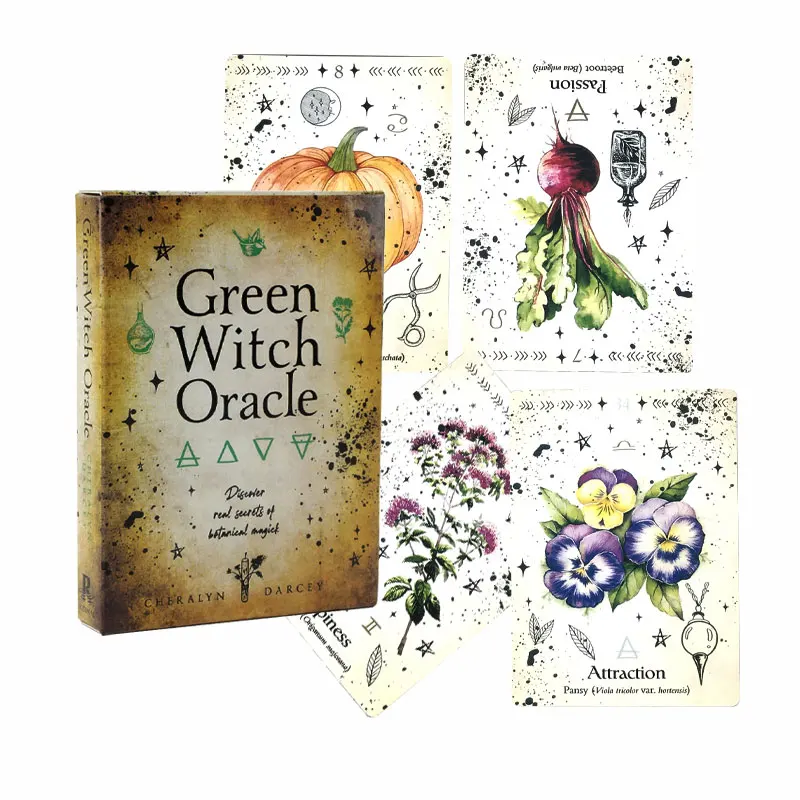 

Green Witch Tarot Oracle Card For Entertainment Fate Divination Card Game Tarot And A Variety Of Tarot Options PDF Guide