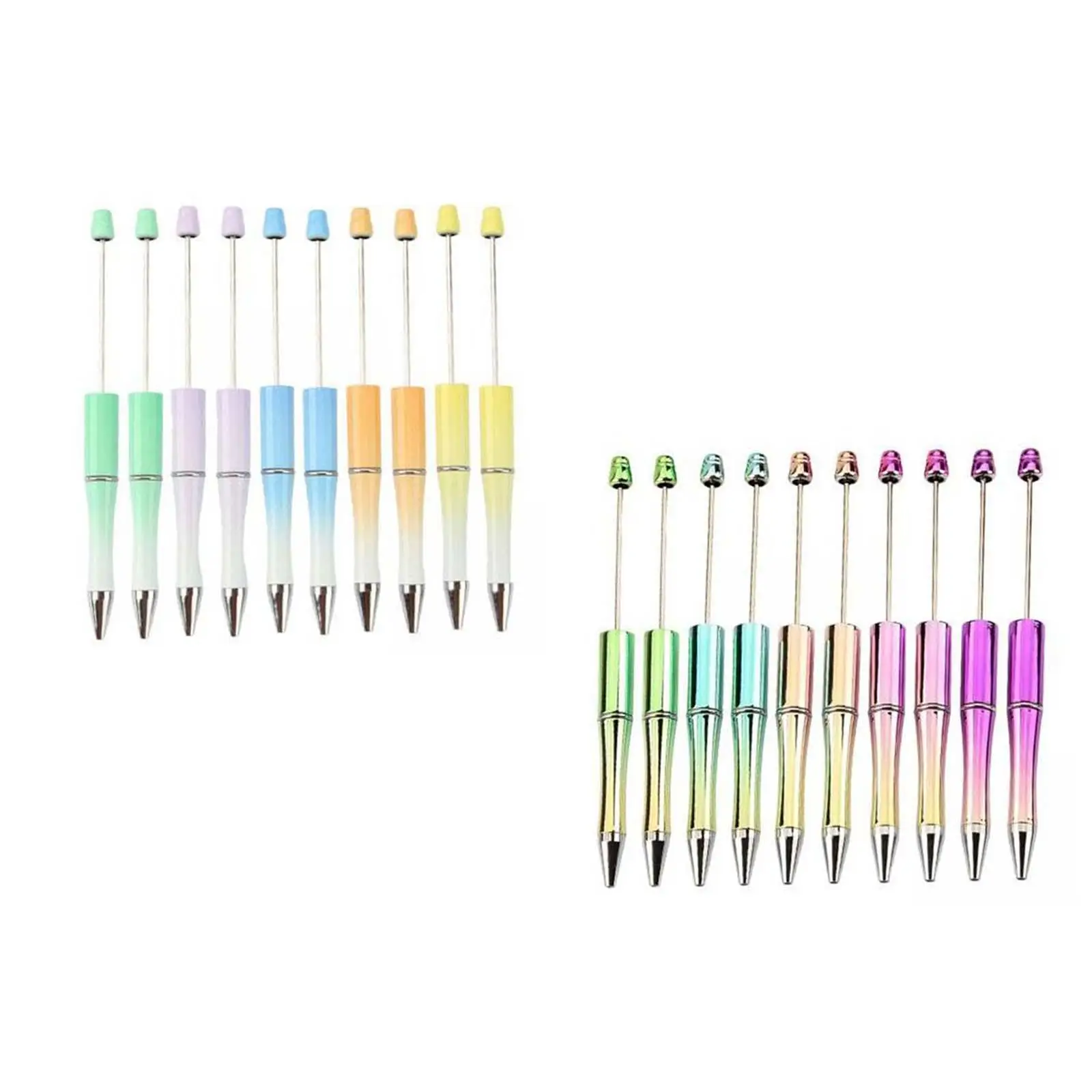 Elegant Beadable Pens Smooth Ink Ballpoint Pen Kit for Classroom Home Office Creative Writing Projects