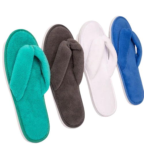 Women Solid Color Coral Fleece Slippers Soft Non-disposable Home Hospitality Slippers Party Gifts for Wedding Guests Slippers