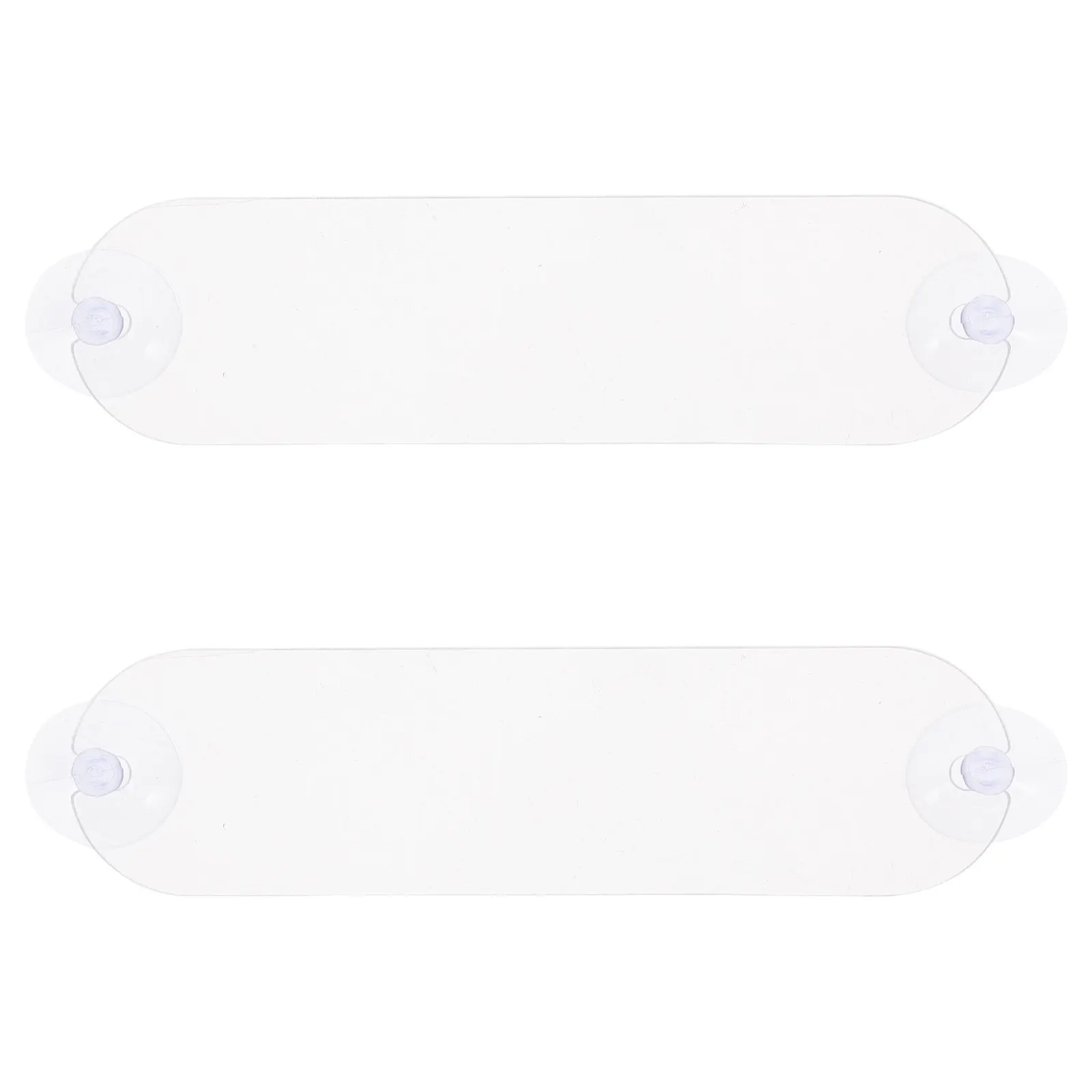2Pcs Transparent Acrylic Toll Transponder Holder Parking Pass Holder for Windshield Strong Suction Cup Mount Easy Install No