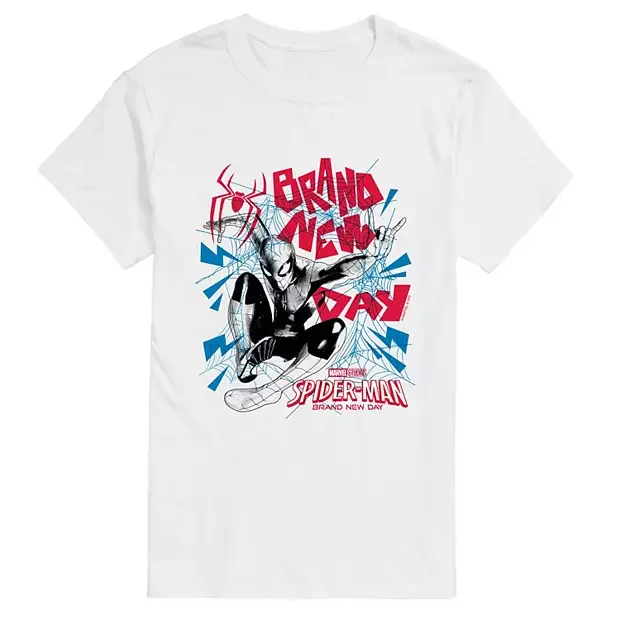 Marvel 2026 New Street Hip Hop Super Hero Comic Print T-Shirts Men's and Women's Short Sleeve Relaxed Plus Size Tops