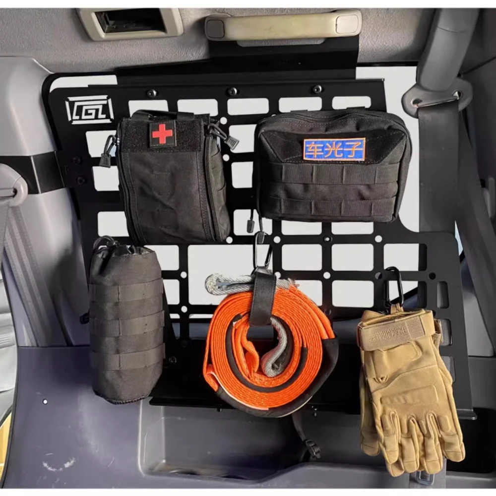 Organizer Debris Racks For Toyota Prado J90 J95 Land Cruiser LC90 LC95 1996-2002 5-door Trunk Window Molle Panel Cargo view 5