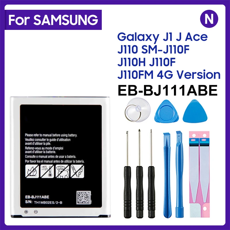 For SAMSUNG Replacement Battery EB-BJ111ABE For Samsung Galaxy J1 J Ace J110 SM-J110F J110H J110F J110FM 4G Version 1800mAh