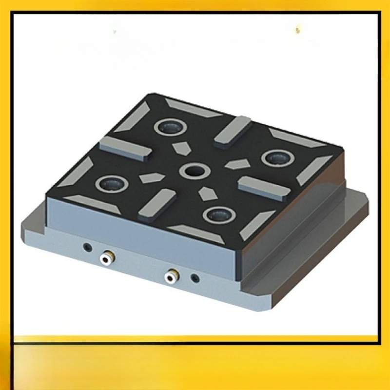 Heavy duty pneumatic chuck, positioning system using precision fixture, pneumatic chuck