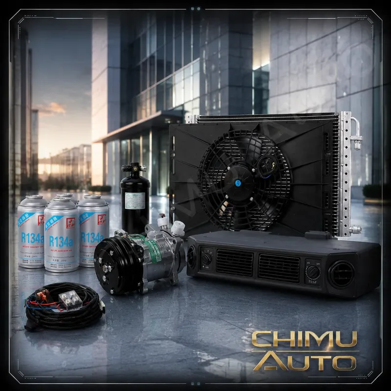 【CHIMU AUTO】24V 12V High Performance A/C Compressor for Truck Excavator Air Conditioning Modification Assembly