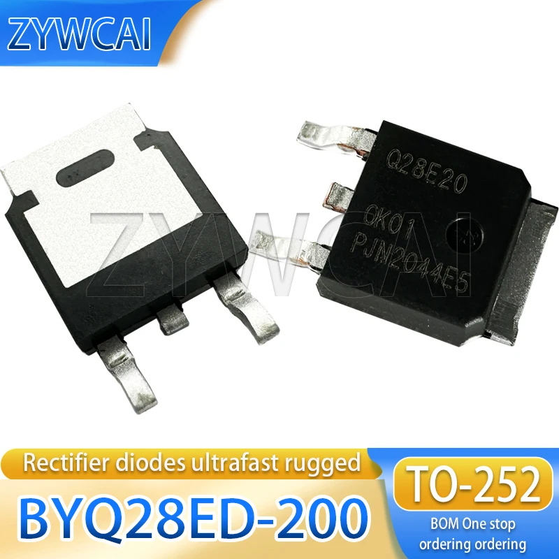 BYQ28ED-200 TO-252 5pcs Fast recovery/high-efficiency diode BYQ28ED Q28E20 Rectifier diodes ultrafast rugged