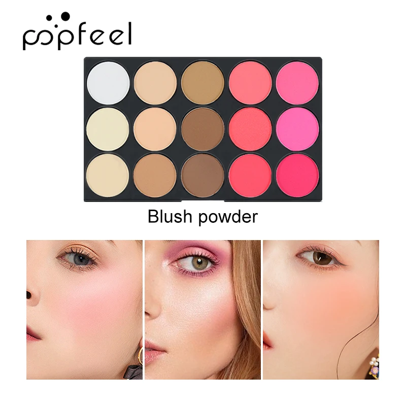 POPFEEL Palette di ombretti e fard a 95 colori - Tonalità versatili luccicanti e opache - Include 15 opzioni di fard, evidenziatore e contorno.