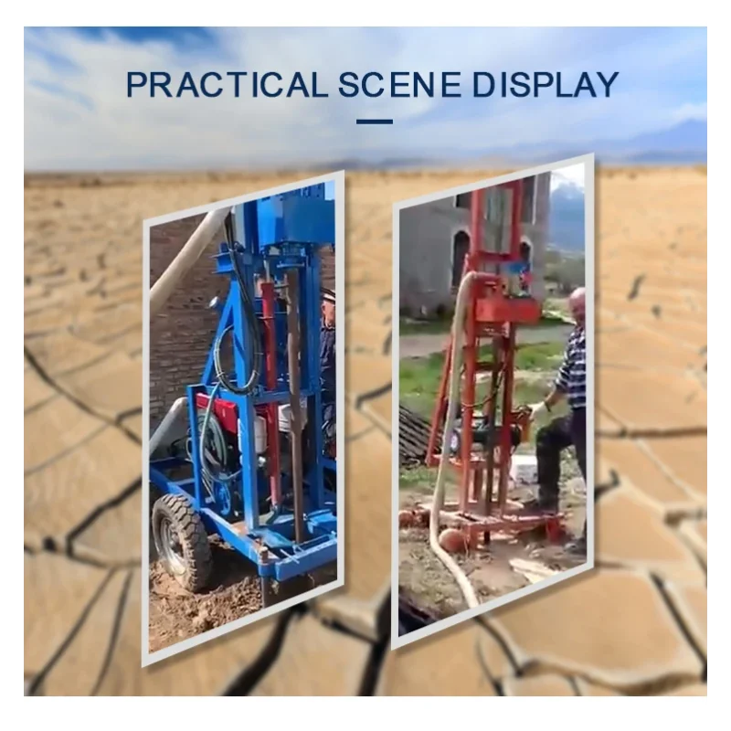 China Low Price Water Well Drilling Rig Machine Small Popular 100m Depth Water Well Drilling Rig Machinery Sale for Bulgaria