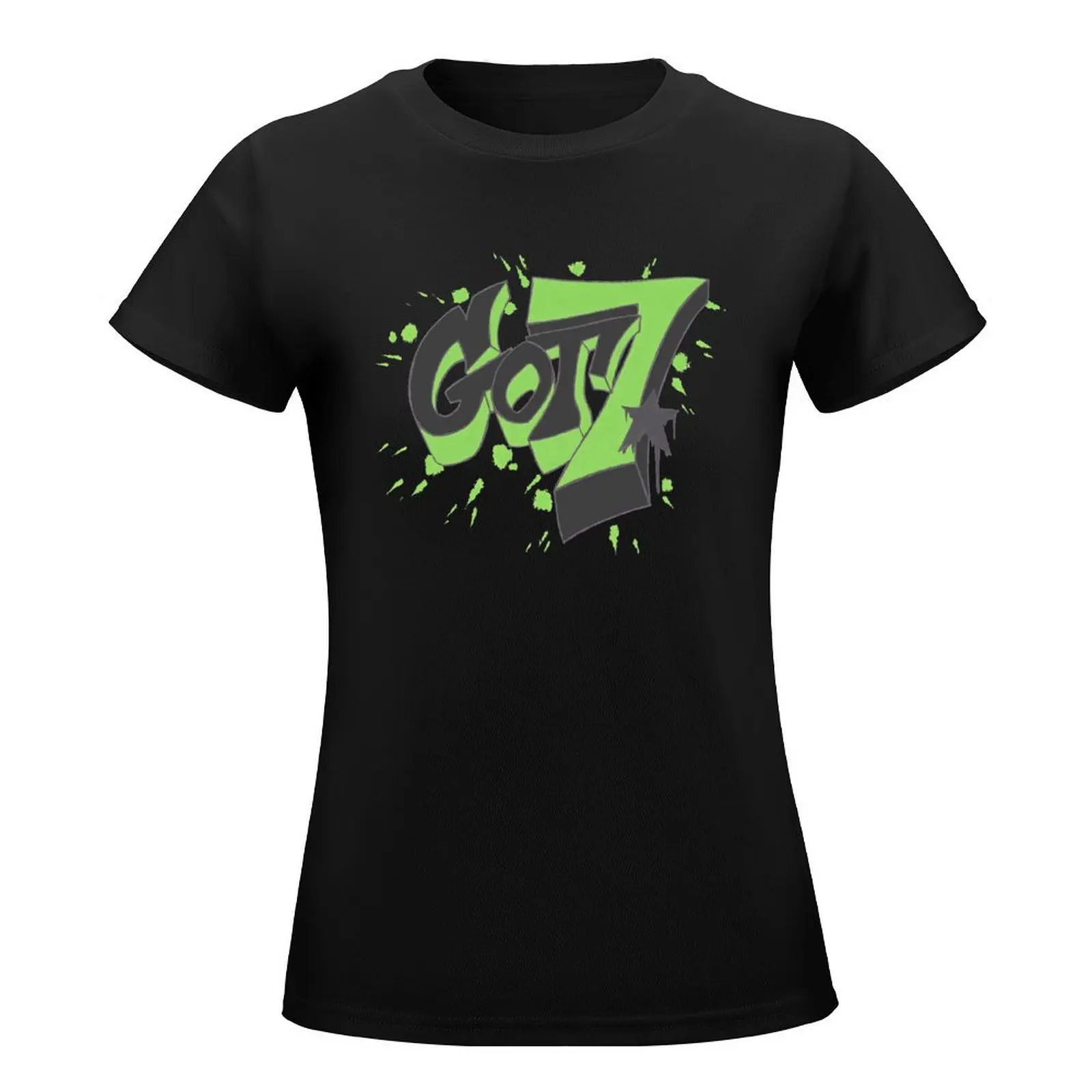 Got7 Graffiti T-Shirt summer tops vintage clothes fashion woman blouse 2024