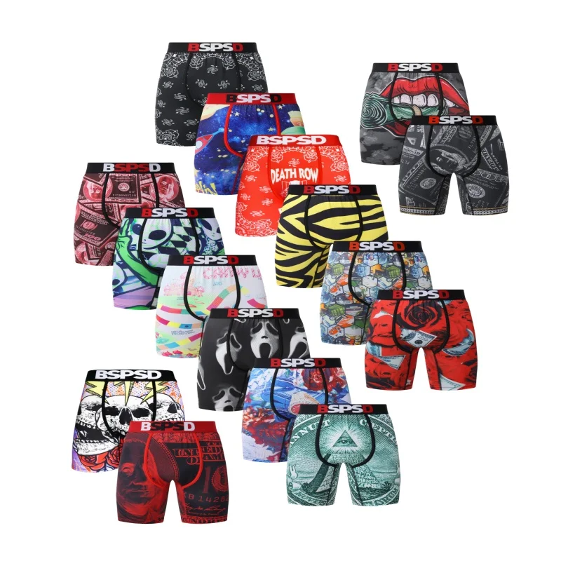 

Сексуальное мужское нижнее белье, боксеры, дышащие и впитывающие пот мужские трусы, трусы-боксеры, большие размеры S-XXL, мужские трусы-боксеры
