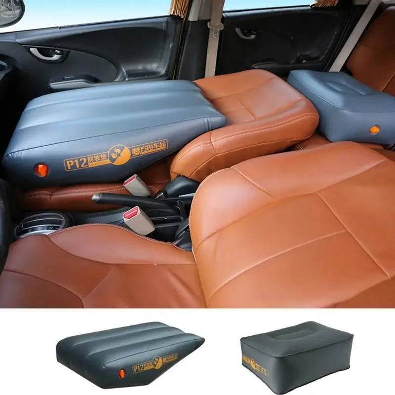 Car Travel Inflatable Mattress Front Slope Pad Inflated Stool Cushions Air Bed Seat Gap Self-driving Supplies Accessories