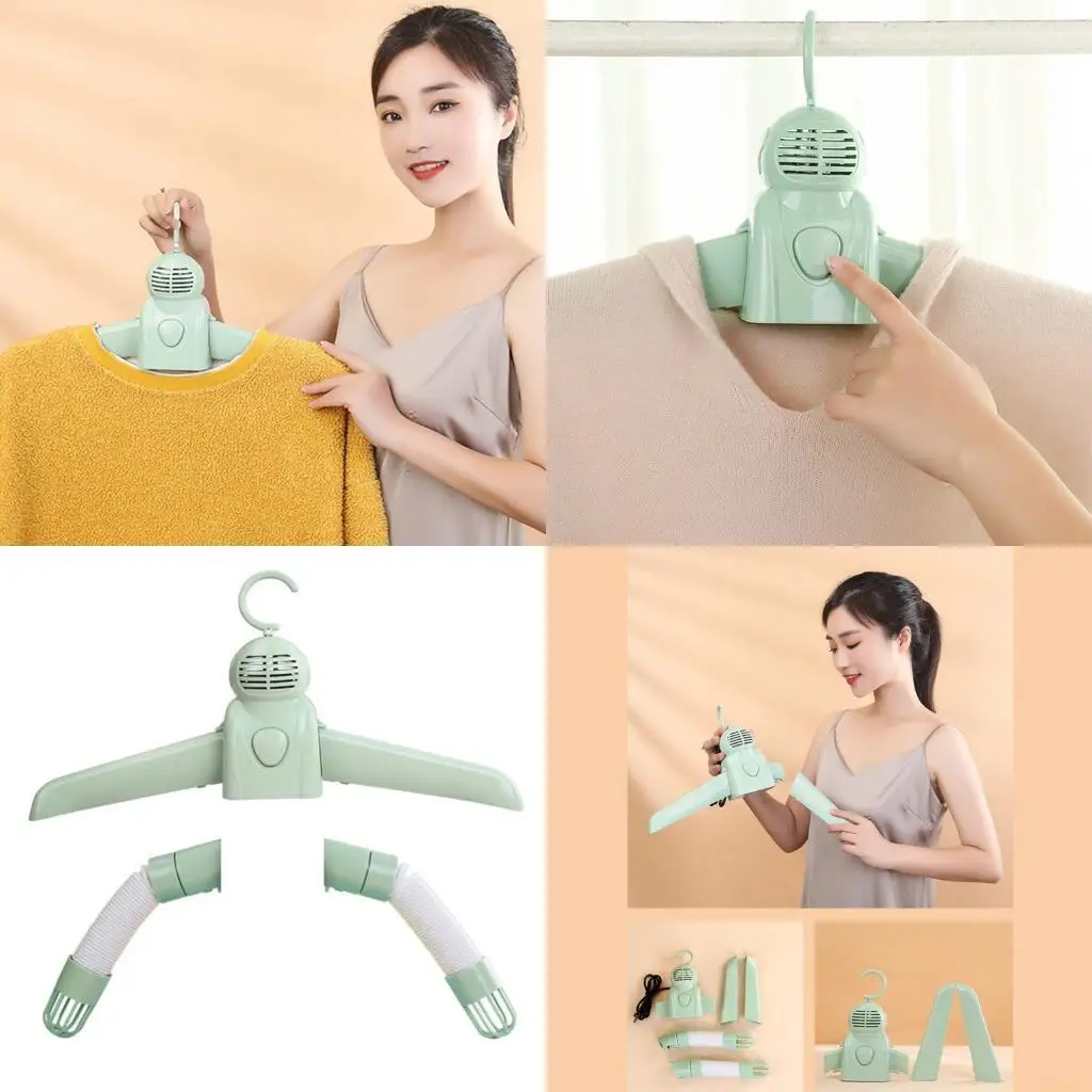 

D0AB Energy Efficient Portable Dryer Rapid Drying System Remote Control Foldable Quiet Operation Suitable for Small Space
