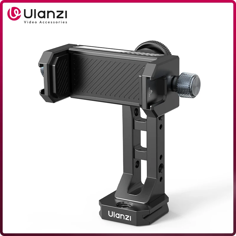 Ulanzi MA53 Uka Arca Swiss Phone Tripod Mount 360° Rotation Phone Clamp Multiple Expand Mounts for Smartphone Vlog Livestreaming