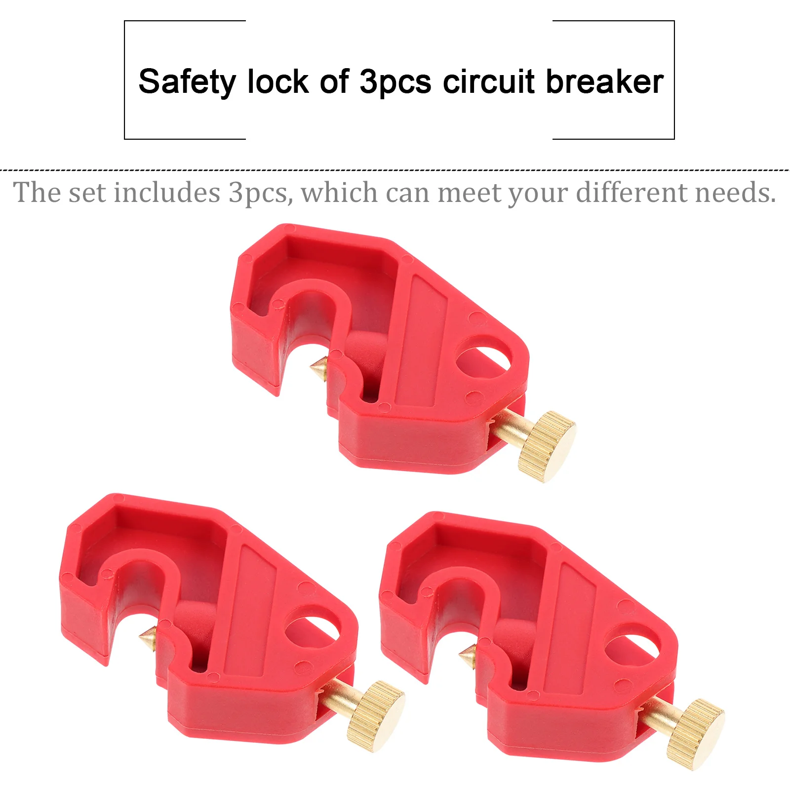

3Pcs Circuit Safety Buckles Industrial Pins Small Locking Accessories for Maintenance Safety