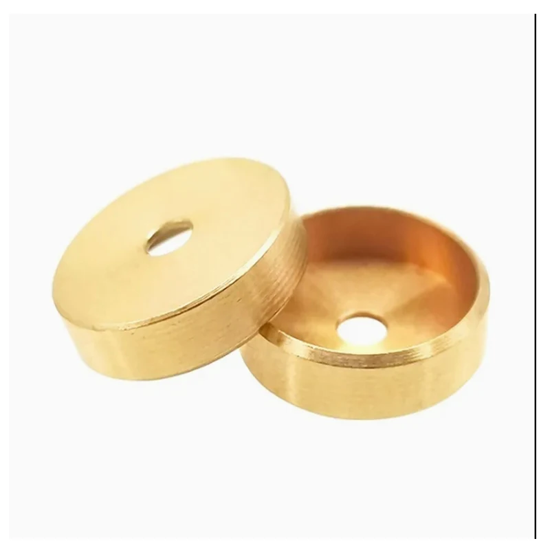 CNC machining brass hole cover, brass welding pipe cap, air conditioning copper pipe welding plug.