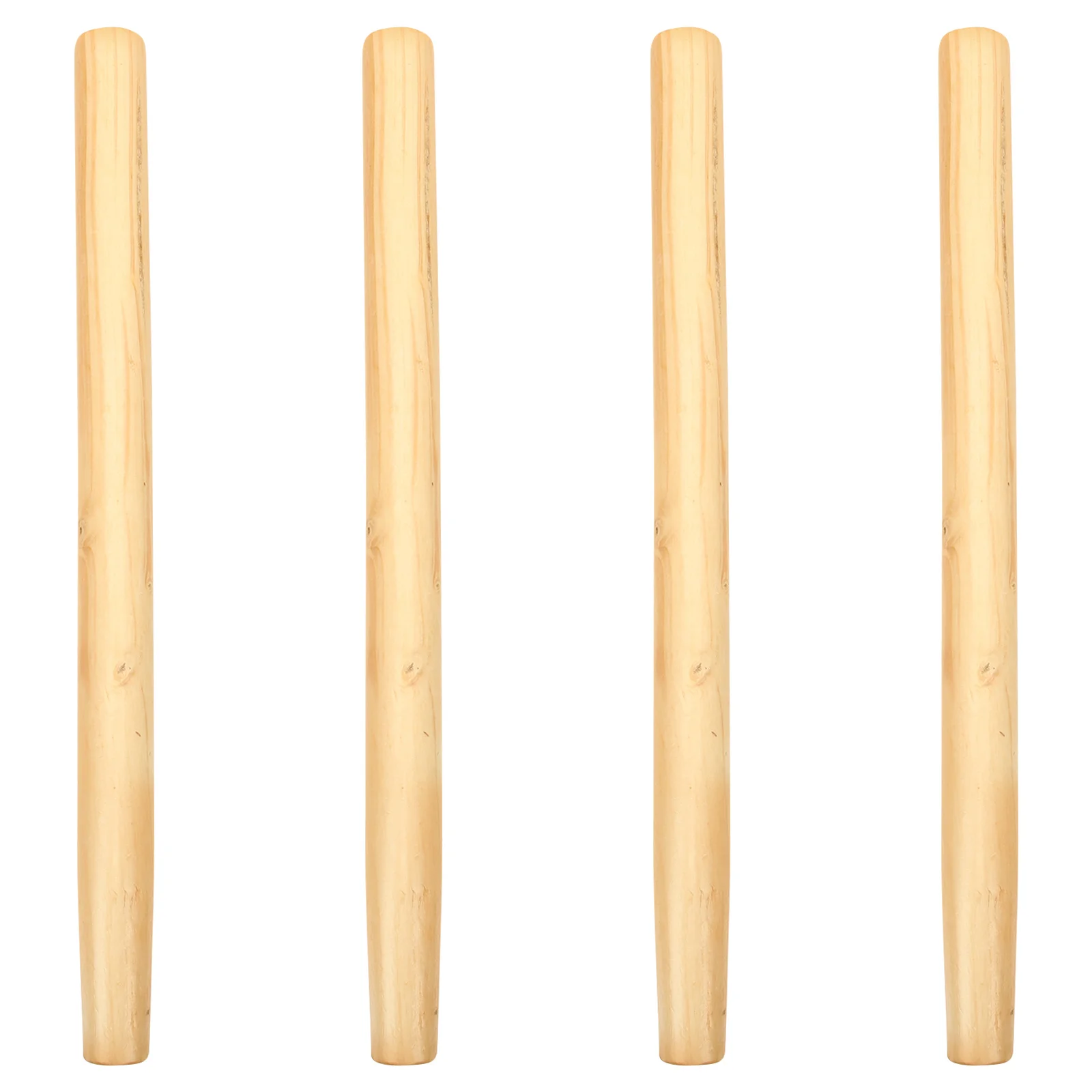 

4Pcs Reliable Hardwood Handle for Farm Tools Easy Install Non-Deformable Ergonomic Design Garden Accessories Wooden Handle