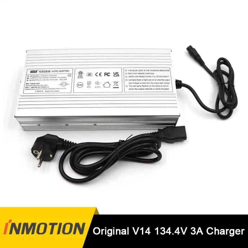 Original V14 134.4V 3A Charger For 134.4V 2400Wh INMOTION V14 Electric Unicycle Charger Aeronautical 6Holes Official Accessories