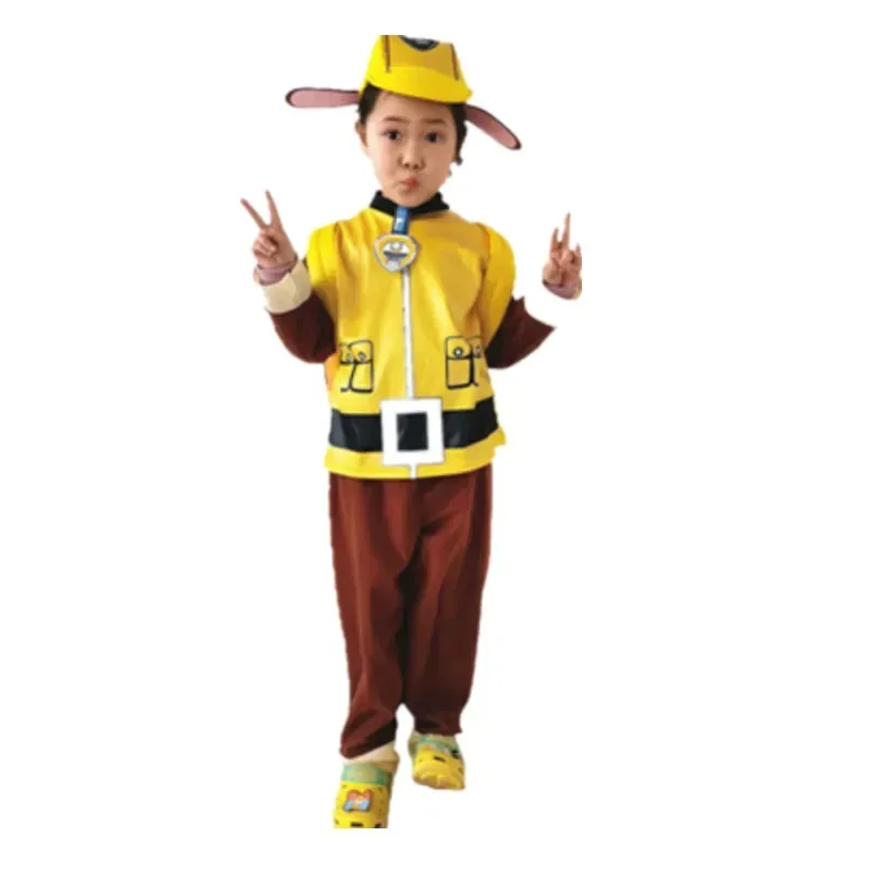 عيد الميلاد السنة الجديدة باو باترول أنيمي الاطفال زي الأسطوانة تأثيري حزب Rubble الملابس حفلة عيد ميلاد