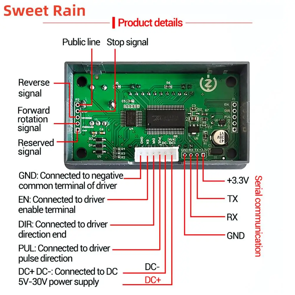 ZK-SMC42 57 Stepper Motor Controller Positive and Reverse Angle Pulse Speed Board Programmable PLC Serial Communication Dropship