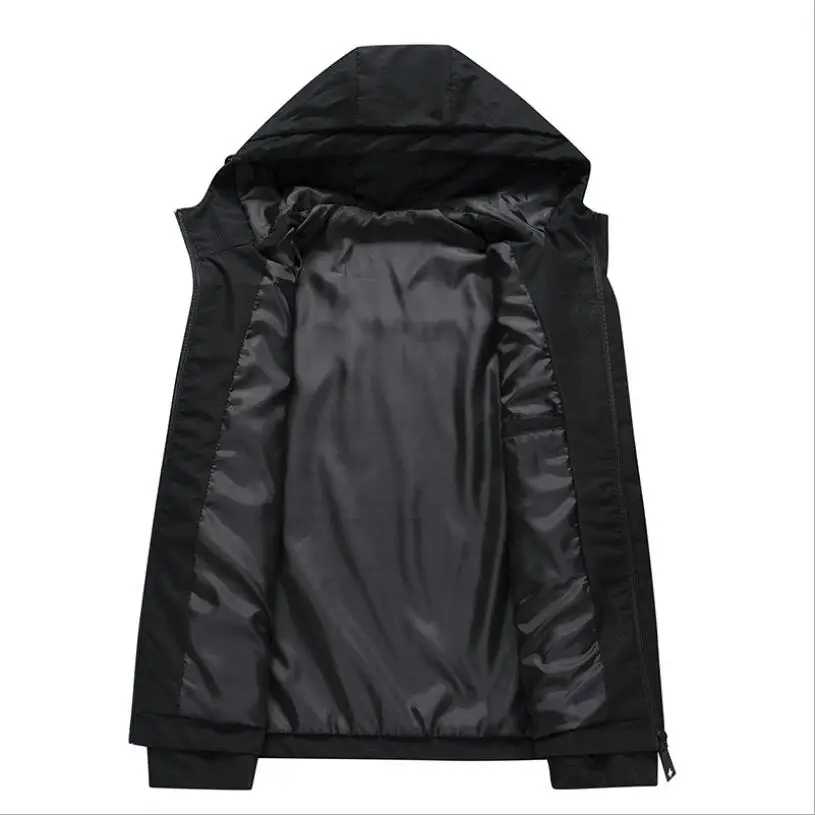 Autumn Men's Outdoor Windproof Jacket Casual Fashionable Hooded Mountaineering Jacket Hooded Loose Fit Regular Length Outerwear