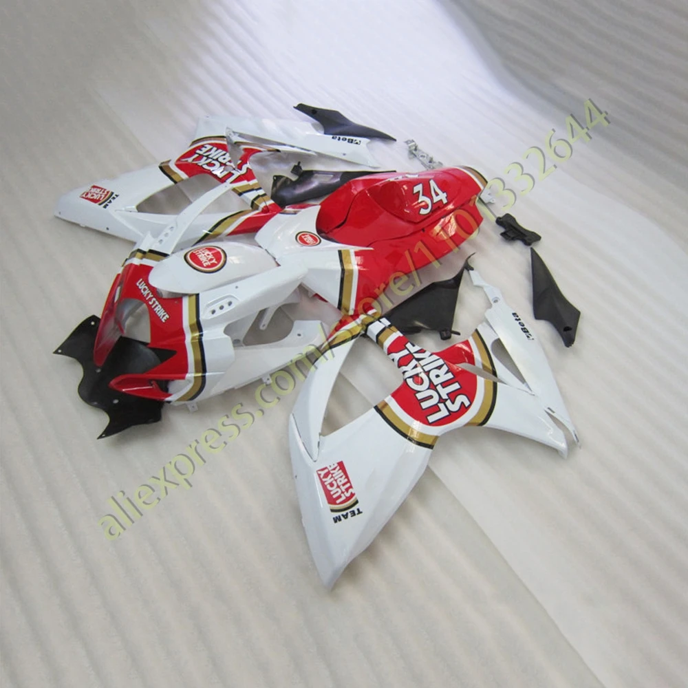 Fairing Set GSXR600 GSXR750 2006 2007 Red Flame Motorcycle Accessories Customized Fairings Kit for GSXR 600 750 06 07