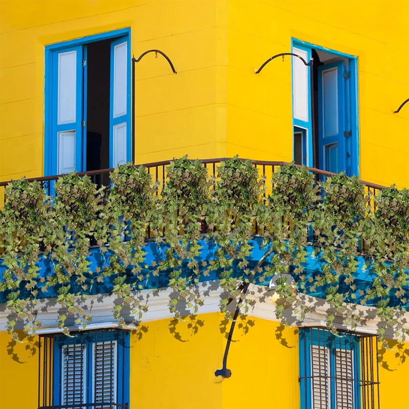 ديكور معلق على شكل عبلاب صناعي للخريف، نباتات خضراء مزيفة للديكور الداخلي، المطعم، المكتب، تصميم الحديقة الخارجية #2