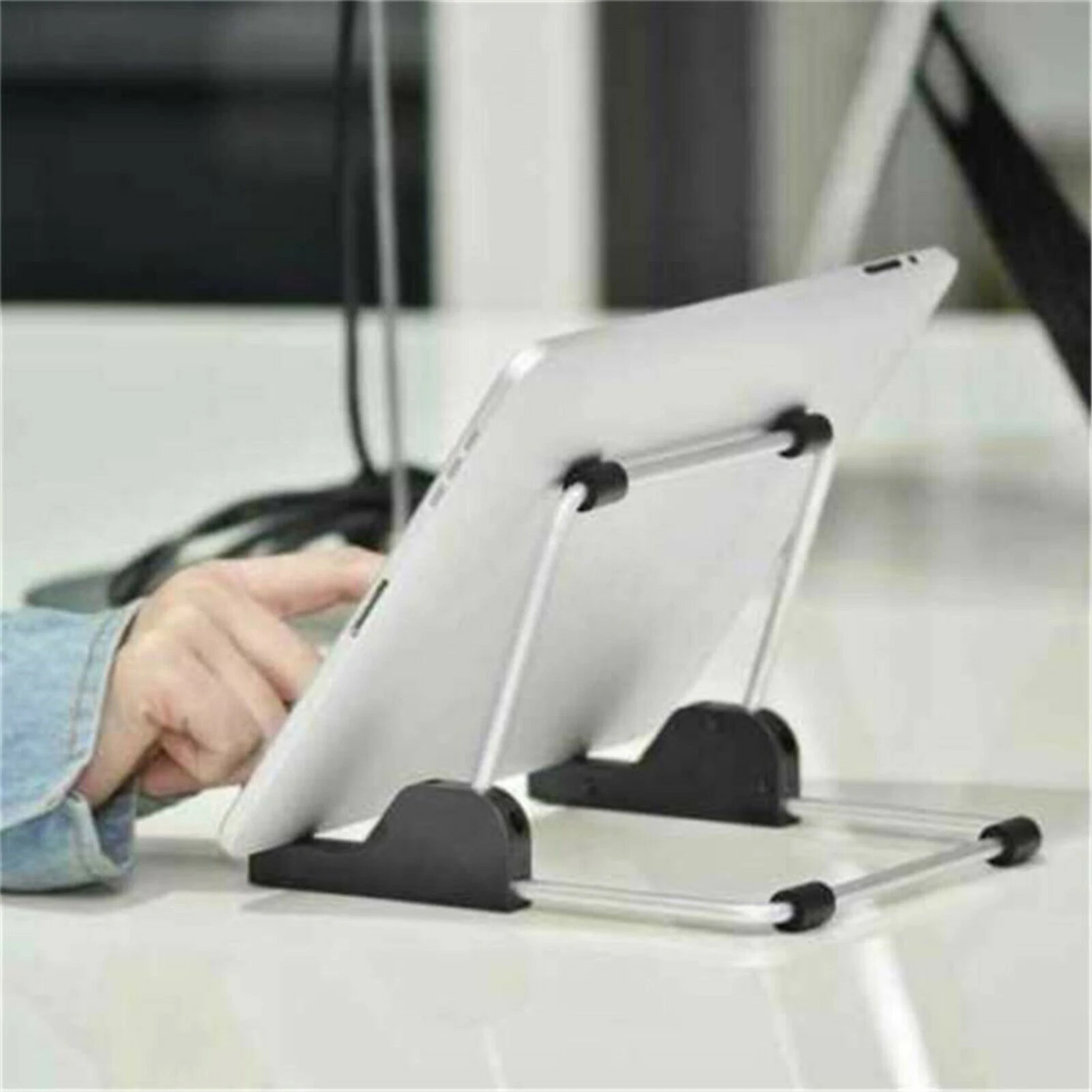 Simple Adjustable Tablet Stand Holder Ergonomic Design Desktop Tablet Stand Mount Suitable for Home Office Hotel Reception Use