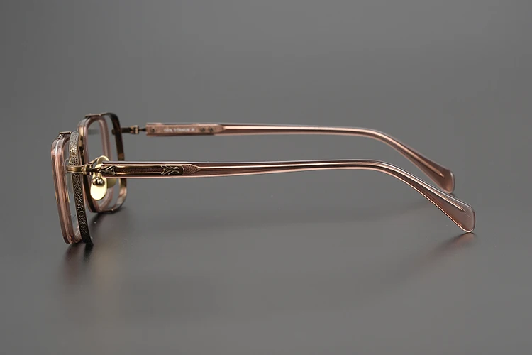 Titan Schildkröte Lesebrille Männlich Handgemachte Schmale Brillen Rahmen Anti Blaues Licht Gläser +1,0 1,5 1,75 2,0 – Detail 18