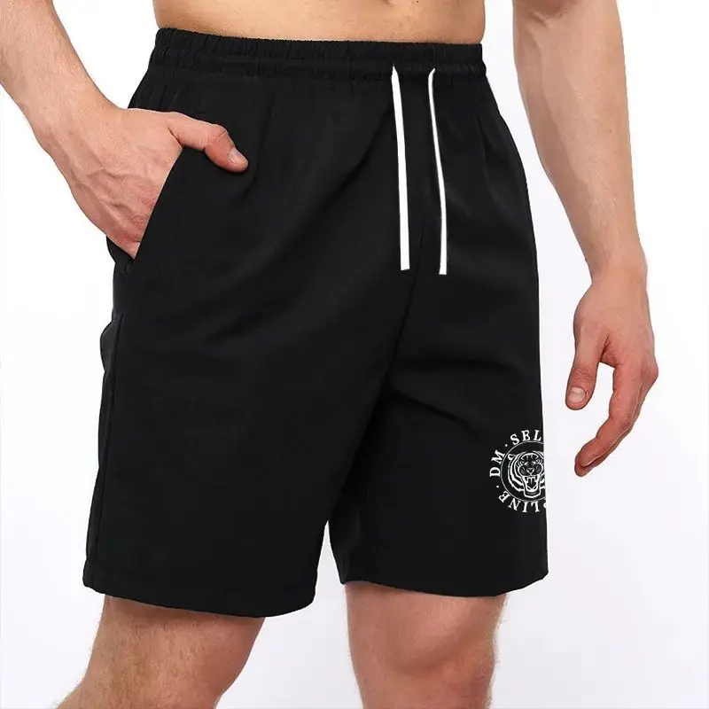 

Men's Summer Ice Silk orts Qui Dry Unique Print Special Wide Fit Youthful Trendy Workwear f High Collar