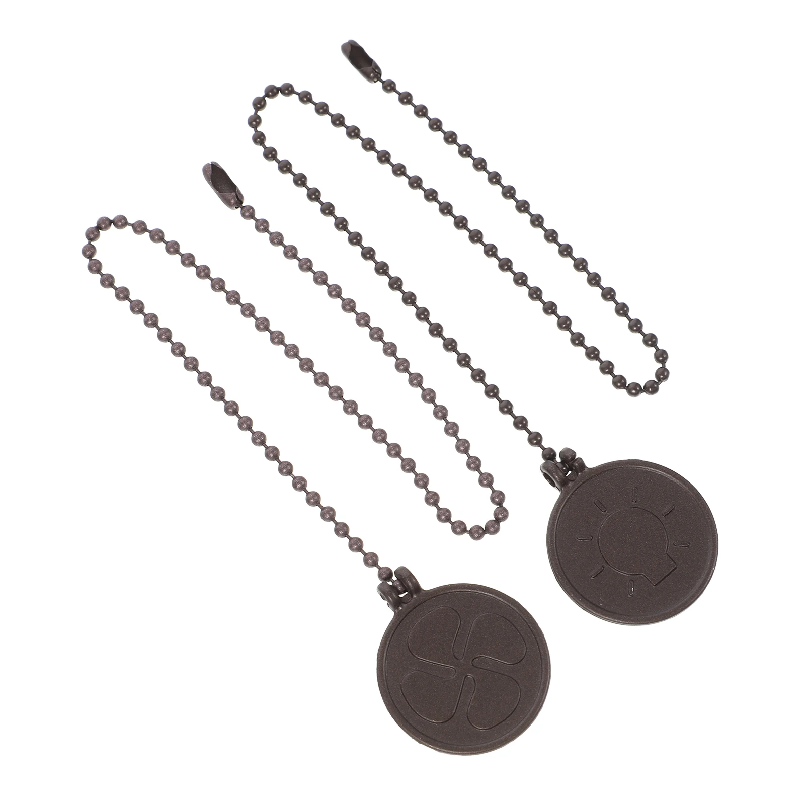 

2pcs Ceiling Fan Pull Chain Extension Metal Hanging Light Pull Chain For Bedroom Living Room Hallway Lamp Lighting Accessory