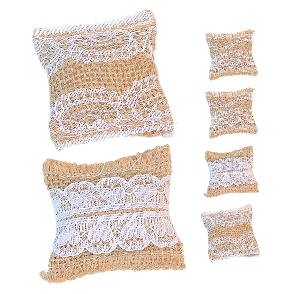 

6 Pcs Dollhouse Pillow DIY Prop Cushion Cushions for Mini Sofa Bedroom Couch Accessories Miniature