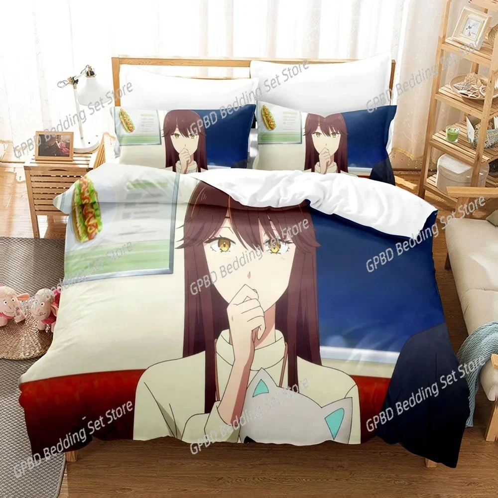 Anime The Ice Guy and His Cool Female Bedding Set Bedroom Soft Modern Bedspreads Comefortable Duvet Cover Quilt Cover Pillowcase