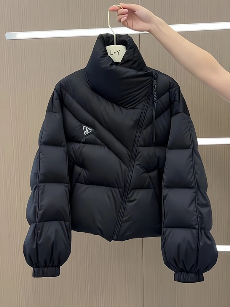 

Женская зимняя короткая куртка из теплого хлопка, повседневная, свободного кроя, утепленная, укороченная, для защиты от холода