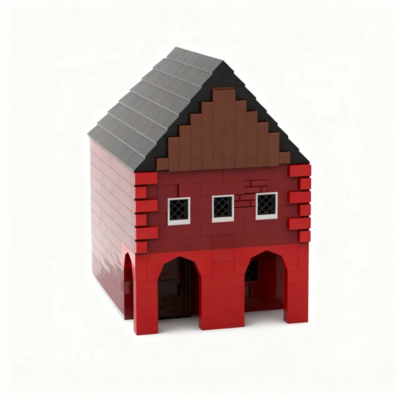 

470PCS MOC Medieval Castle Town KCD2 Tavern At Black Eagle Without Interior Model DIY Creative Ideas Building Blocks Gift Home