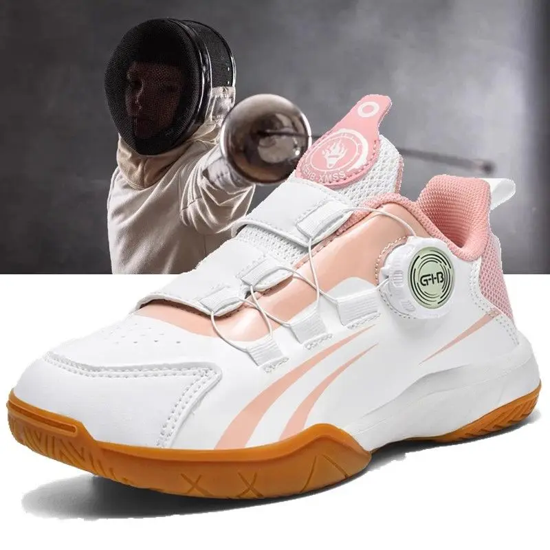 Brand Sports Shoes Durable Breathable Entry Level Badminton Shoes Men's Women's Table Tennis Shoes