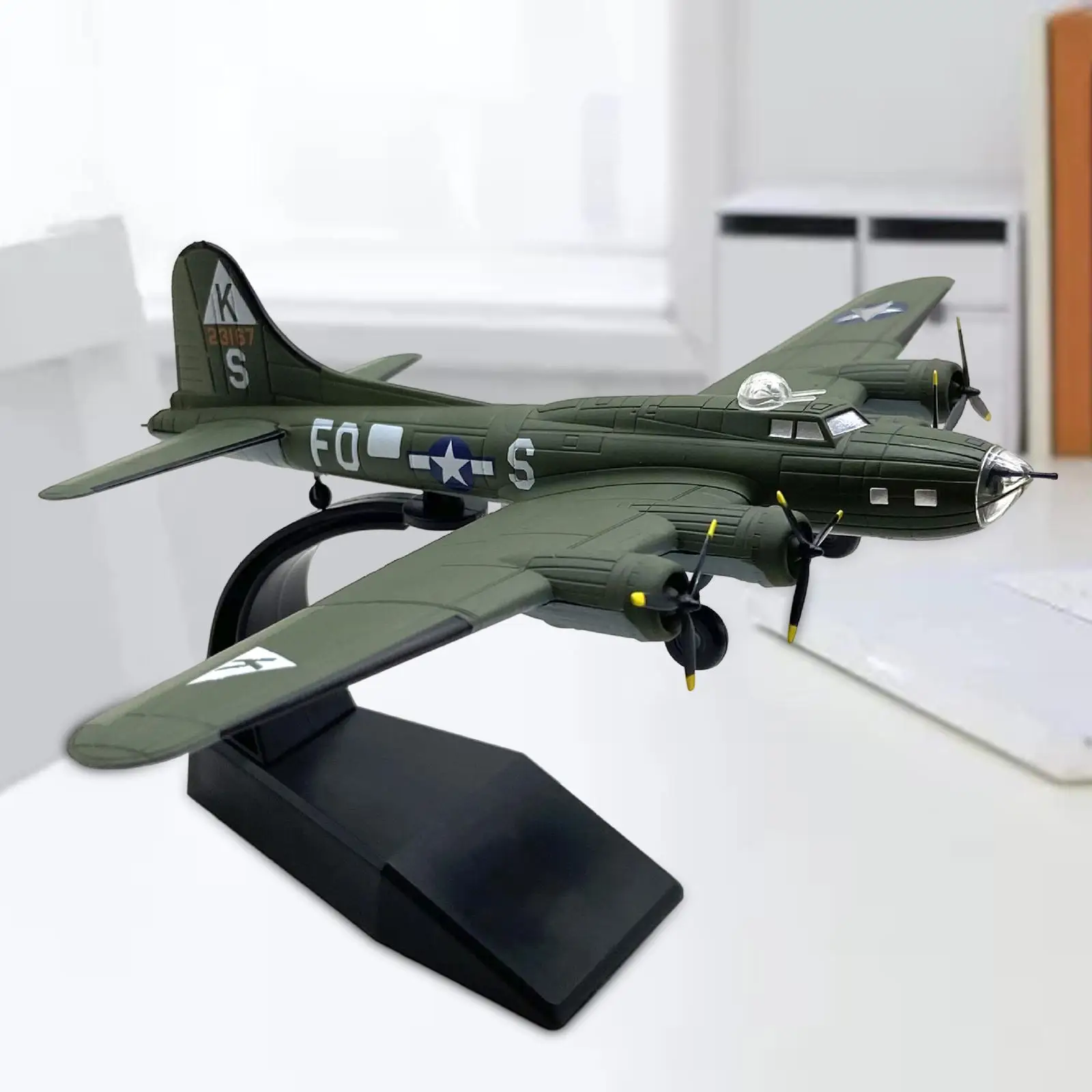 1: 144 Alloy US B 17 Aircraft Model Miniature Multipurpose Durable Plane Souvenir Aviation Collectibles Realistic