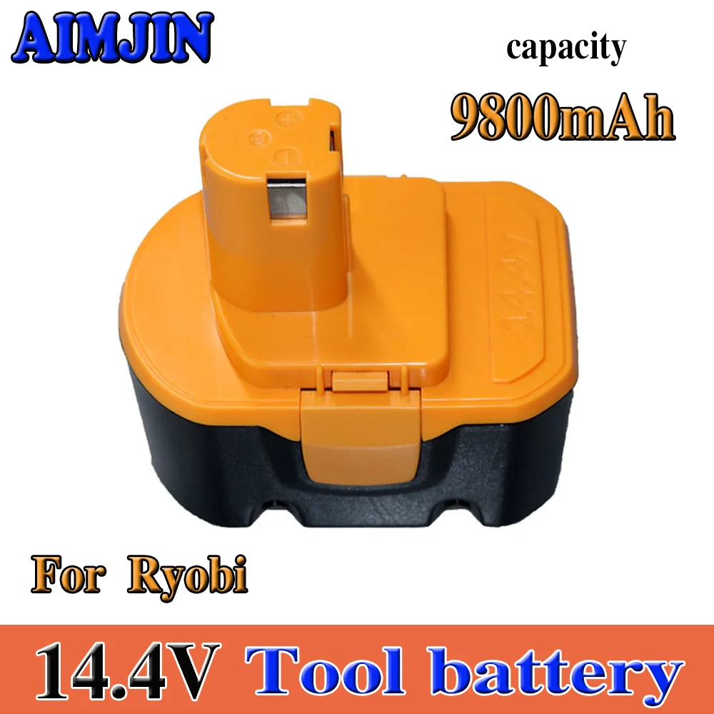 

Replacement Battery 14.4V 9800mAh NI-MH Suitable For RYOBI 1400652 1400670 1400652B 1400143 RY-1204