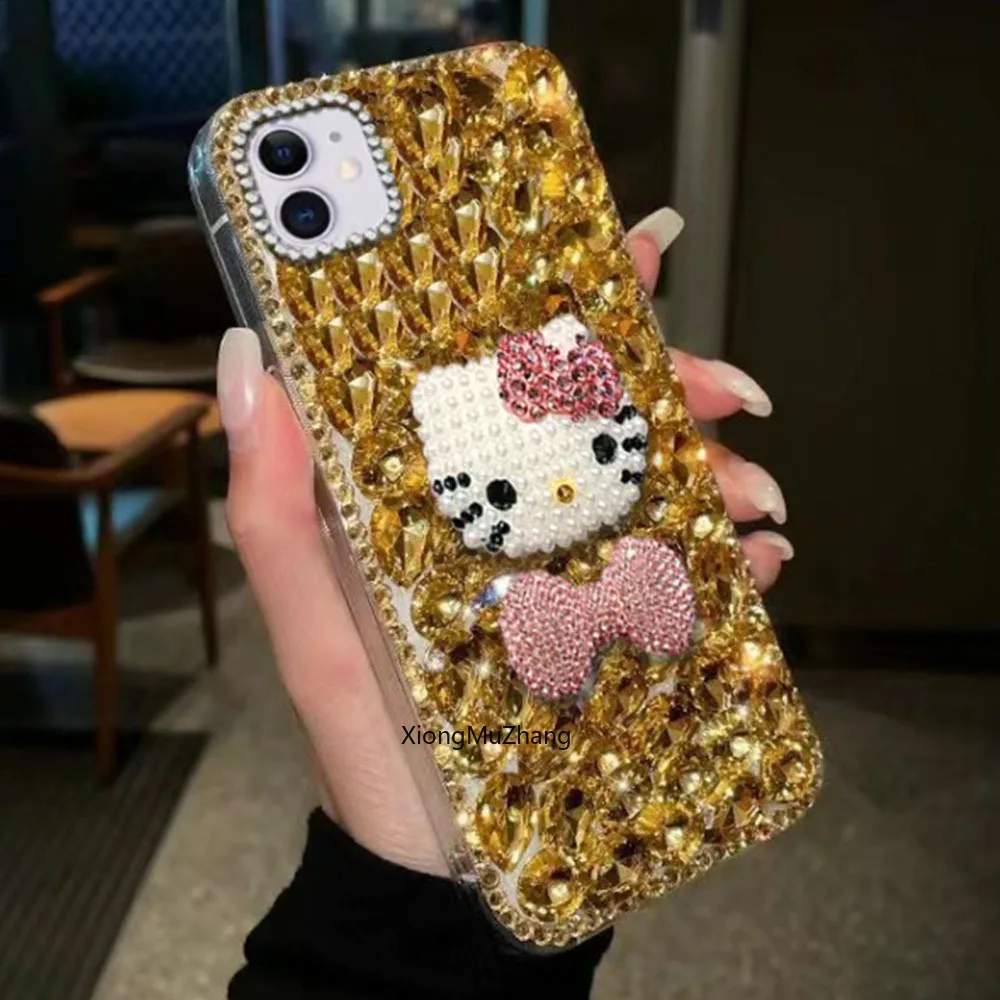 Für Nothing Phone 3A Lite 3A Pro 3A 4A Pro 4B 2A Plus 1 CMF Phone 2 Pro 1 Glitzernde Diamant-Hello-Kitty-Handyhülle – Detail 8